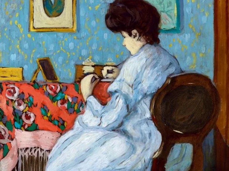 1877-Béla Kádár - Una donna che scrive una lettera